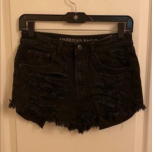 American Eagle High Rise Stretch Jean Shorts